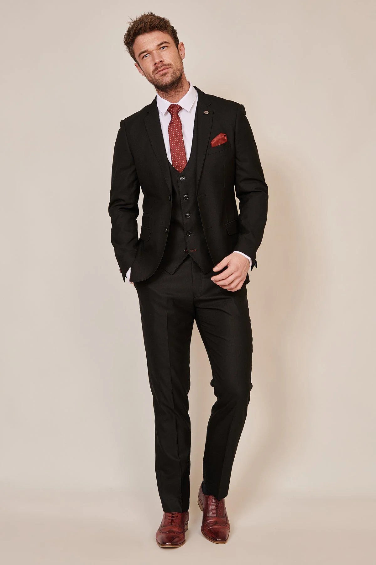 Dreiteiliger Anzug Danny Black - Marc Darcy - driedelig pak