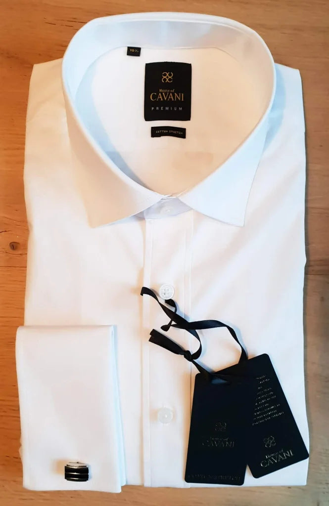 Cavani Herrenhemd Rossi weiß - overhemd