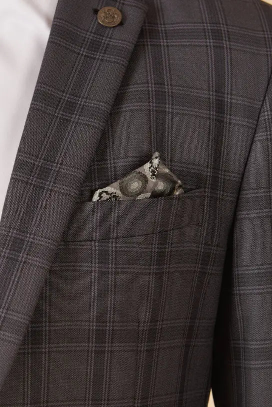 Zweiteiliger Anzug - graues Herrenkostüm - Jose Grey 2pc