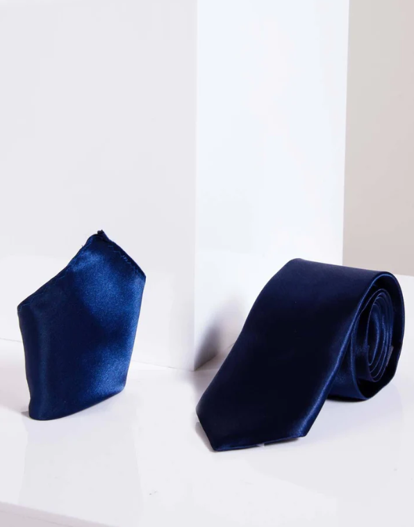 Krawatte Blue Satin | Marc Darcy - stropdas