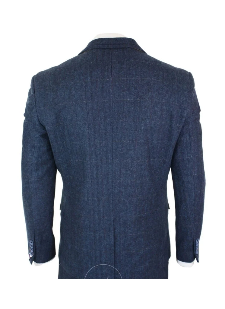 Cavani - Sakko Peaky Style Carnegi Marineblau Tweed