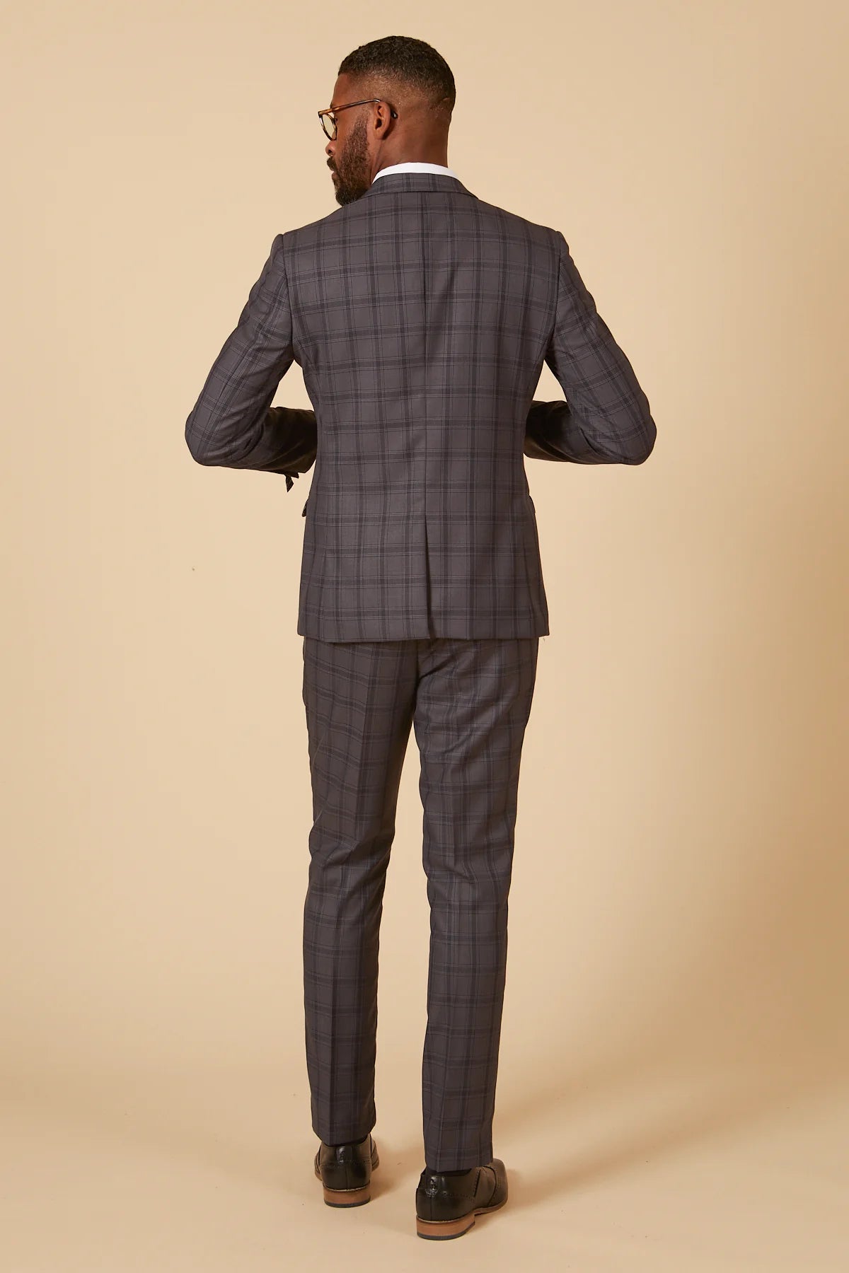 Zweiteiliger Anzug - graues Herrenkostüm - Jose Grey 2pc