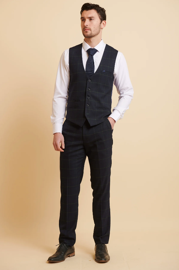 Dreiteiliger Navy-Gentleman-Anzug - Edison Greenline