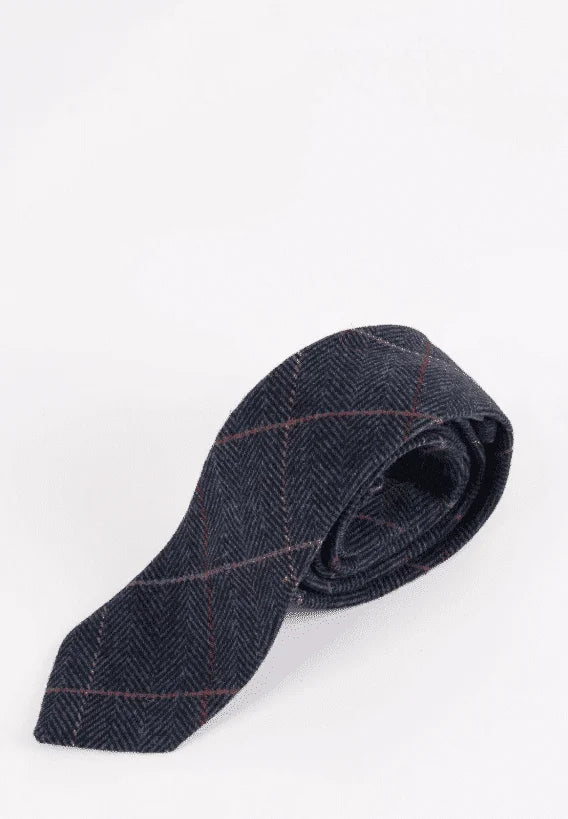 Krawatte Eton Blau Tweed Stil - stropdas