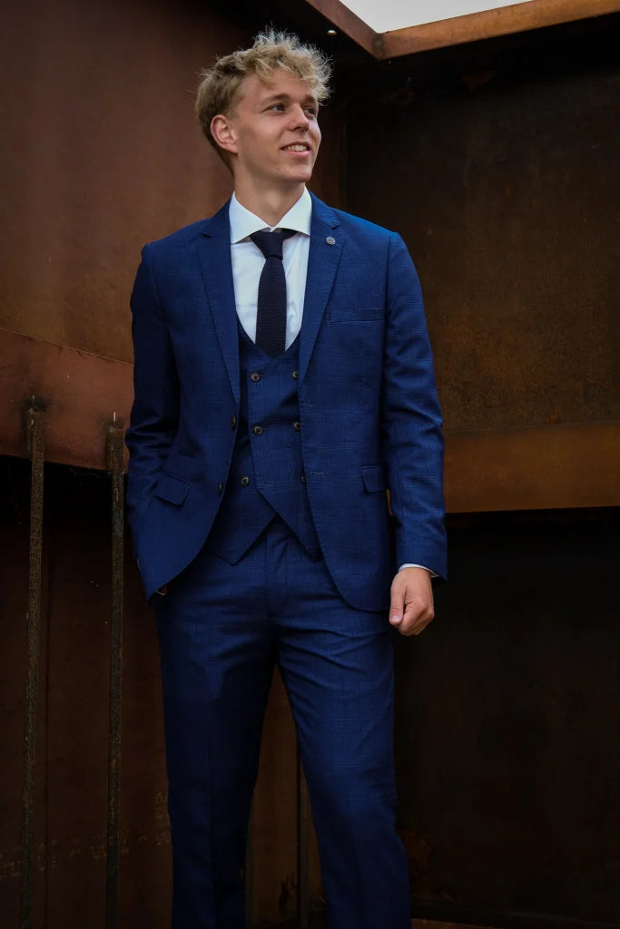 Blauer Anzug | Dreiteiliges Kostüm | George - driedelig pak