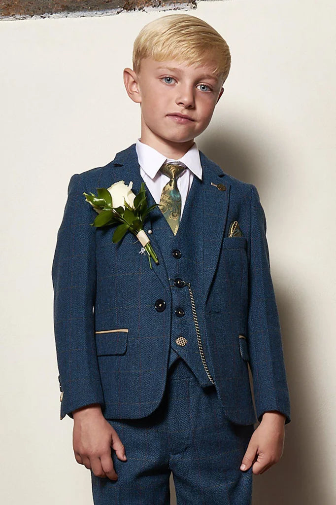 Dreiteiliger Anzug für Kinder - Dion Blue - kinder pak