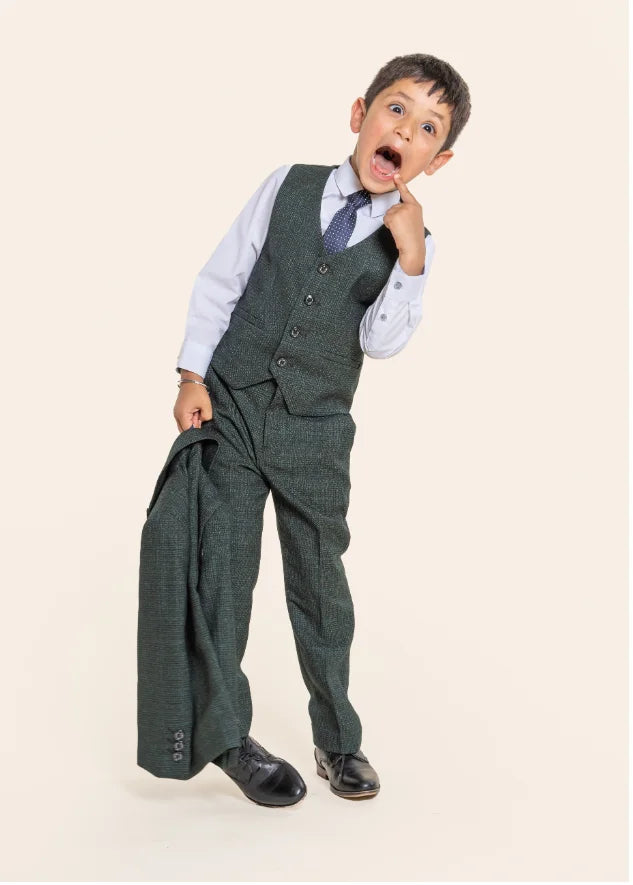 Dreiteiliger Anzug für Kinder - Olivgrün - kinder pak