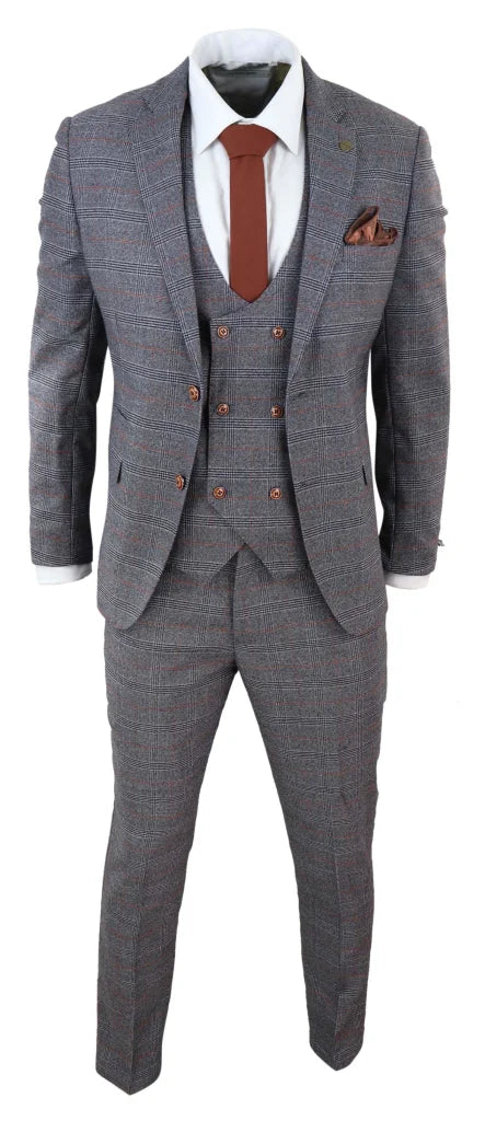Dreiteiliger Anzug Jenson grau - driedelig pak