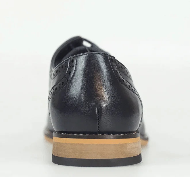 Dunkelblaue Tweed Schuhe | Cavani Horatio Navy - schoenen