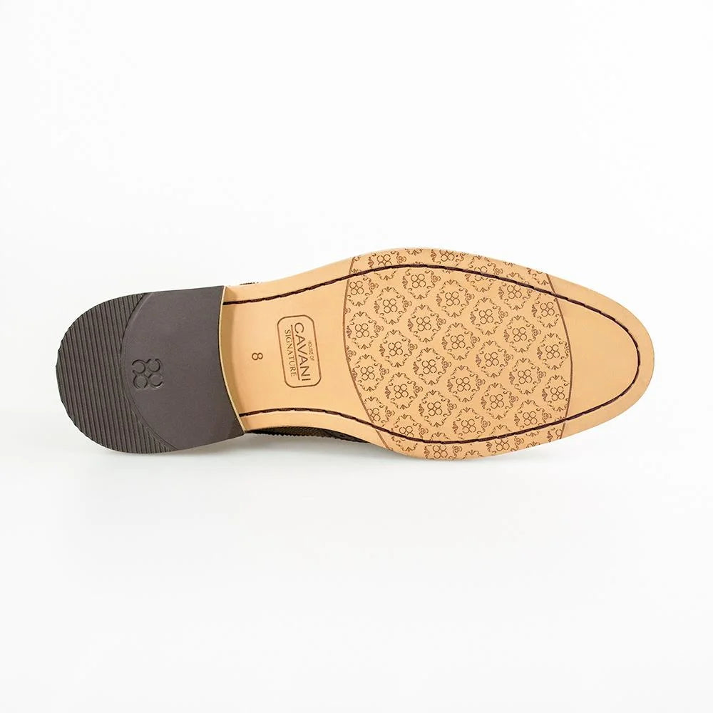 Edle Schuhe | Cavani Ellington Braun Tweed - schoenen