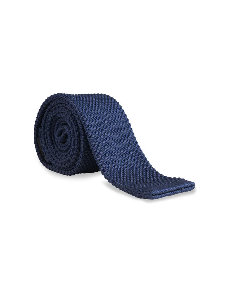 Gestrickte Krawatte Garrison Limited marineblau - stropdas