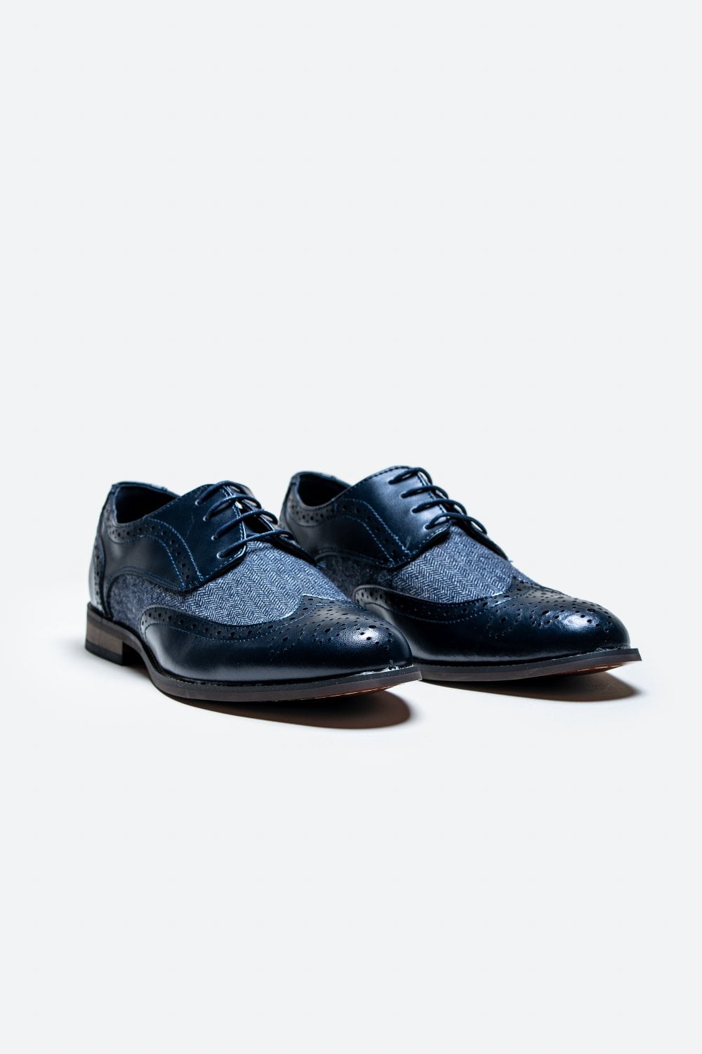 Cavani Oliver Schuhe Navy - Tweed - schoenen