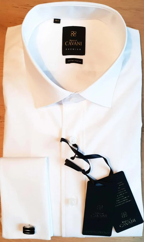 Cavani Herrenhemd Rossi weiß - overhemd