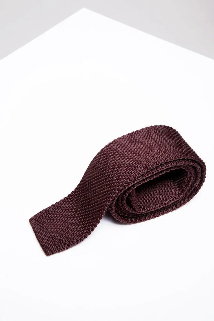 Krawatte Marc Darcy braun strick - stropdas