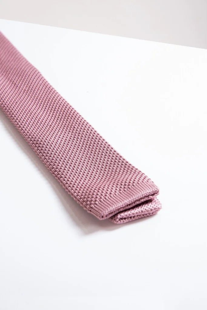 Krawatte Marc Darcy Pink Strick - stropdas