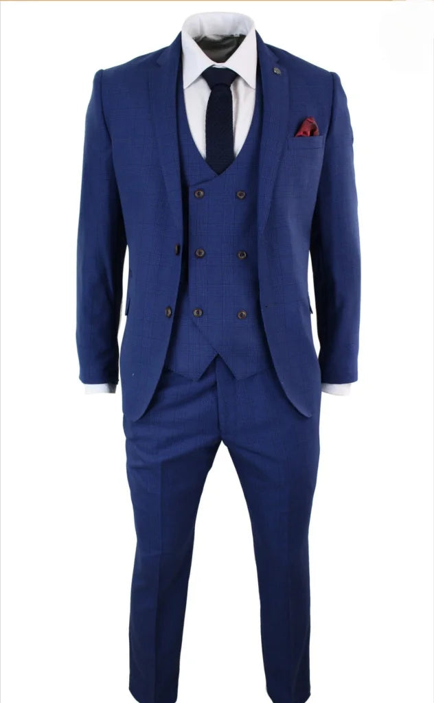 Blauer Anzug | Dreiteiliges Kostüm | George - driedelig pak