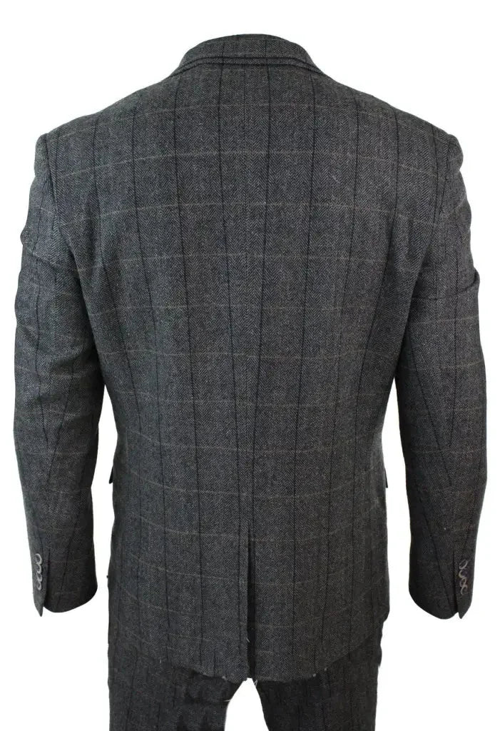 Peaky Blinders Grey Navy Suit dreiteiliger Anzug bestehend