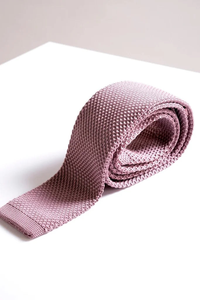 Krawatte Marc Darcy Pink Strick - stropdas