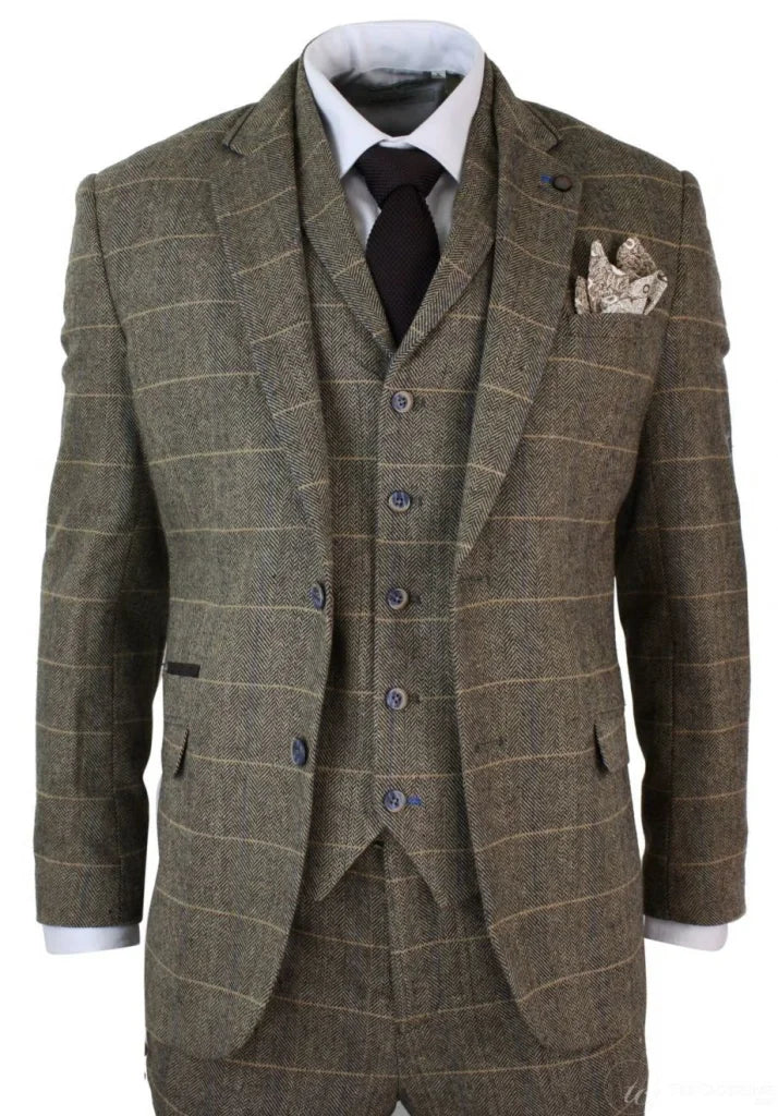 Peaky Blinders Brown Suit dreiteiliger Anzug bestehend